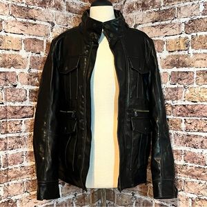 Tommy Hilfiger Faux Leather Moto Jacket